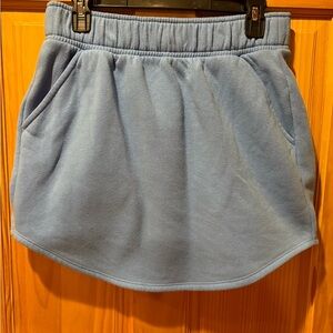 Wild Fable Blue Fleece Mini Skirt